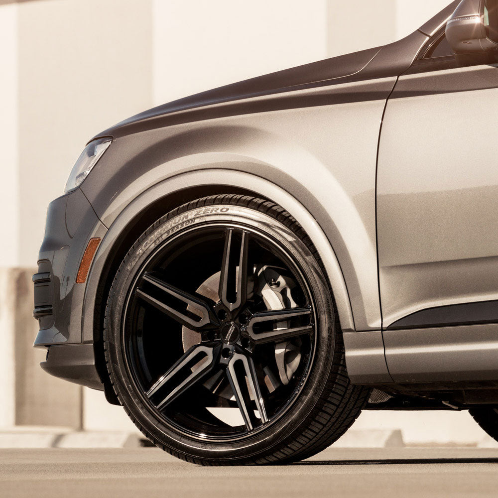 22" Vossen HF1 Black 22x10.5 22x10.5 1455 Concave Wheels Rims Fits Mercedes-Benz