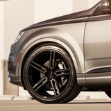 22" Vossen HF1 Black 22x9 22x10.5 1266 Concave Wheels Rims Fits Infiniti FX35 FX
