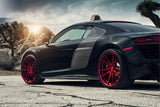 20" ROHANA RFX2 RED FORGED CONCAVE WHEELS RIMS FITS HYUNDAI GENESIS COUPE
