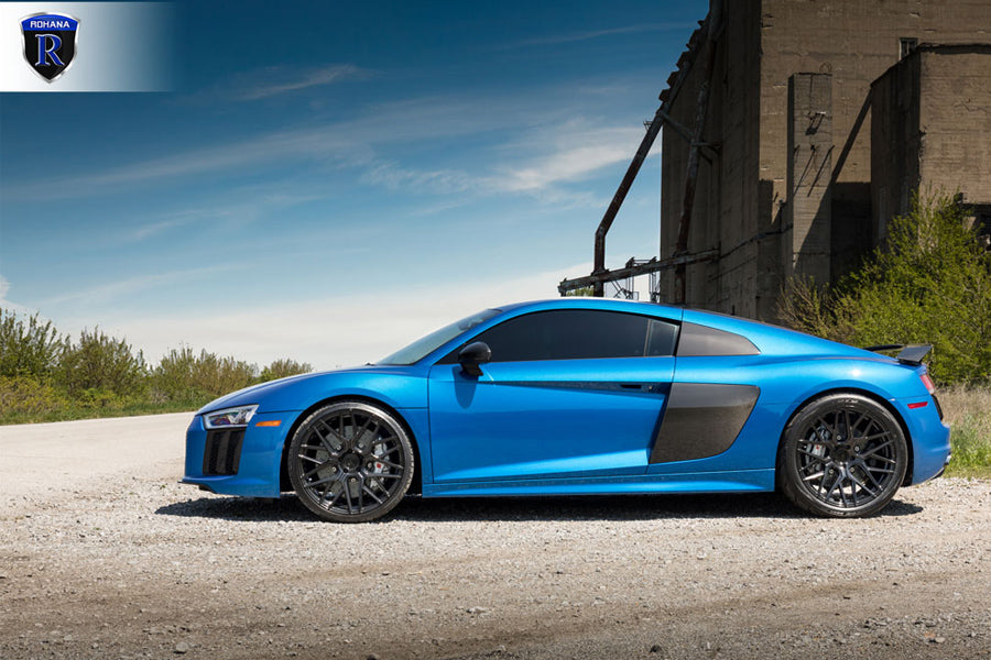 20" ROHANA RFX10 GLOSS BLACK FORGED CONCAVE WHEELS RIMS FITS BMW E39 M5