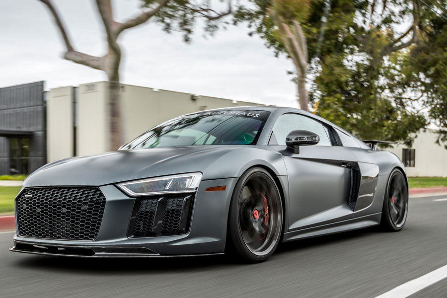 Vorsteiner VRS Aero Carbon Fiber Front Spoiler 2x2 Glossy Fits Audi R8 2017+
