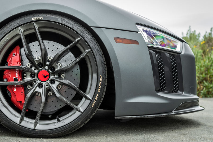 Vorsteiner VRS Aero Carbon Fiber Front Spoiler 2x2 Glossy Fits Audi R8 2017+