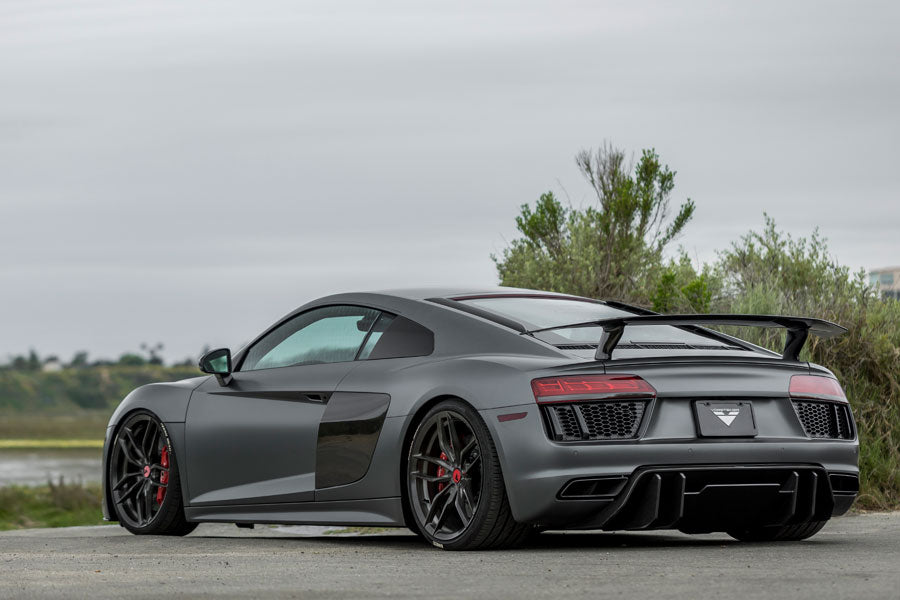 Vorsteiner VRS Aero Carbon Fiber 2x2 Glossy Wing Fits Audi R8 2017+