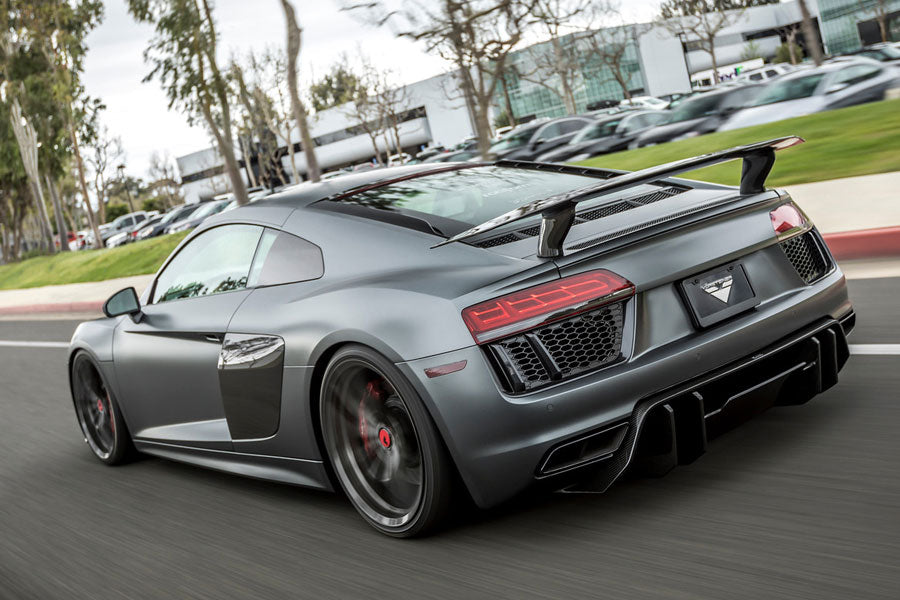 Vorsteiner VRS Aero Carbon Fiber 2x2 Glossy Wing Fits Audi R8 2017+