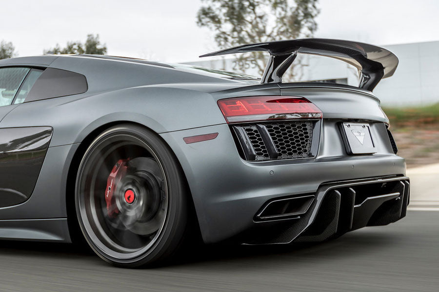 Vorsteiner VRS Aero Carbon Fiber 2x2 Glossy Wing Fits Audi R8 2017+