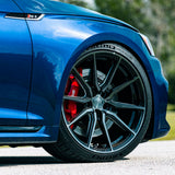 19" Vossen HF3 Black 19X9 19X10 1101 Concave Wheels Rims Fits Infiniti G35 Coupe