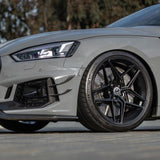 21" HRE FF11 Silver 21x9.5 Concave FlowForm Wheels Rims Fits Audi S6