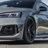 21" HRE FF11 Silver 21x9.5 Concave FlowForm Wheels Rims Fits Audi S6