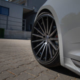 19" Vossen VFS-2 Black 19x8.5 19x9.5 Wheels Rims Fits Benz CL500 CL600 CL55