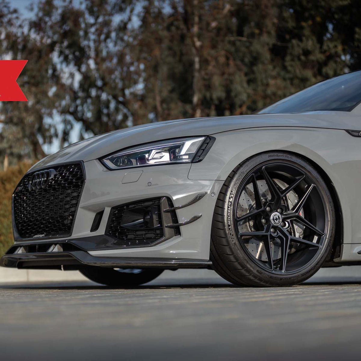 19" HRE FF11 Black 19x9.5 19x9.5 Forged Concave Wheels Rims Fits Audi C7 A6