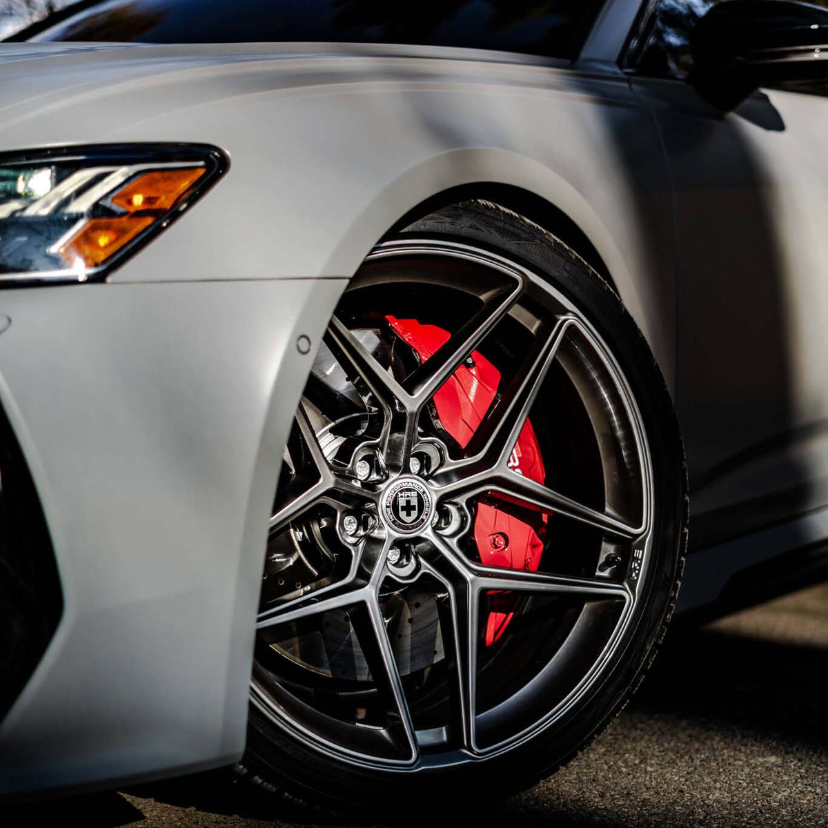 21" HRE FF11 Silver 21x9.5 Forged Concave Wheels Rims Fits Audi S6