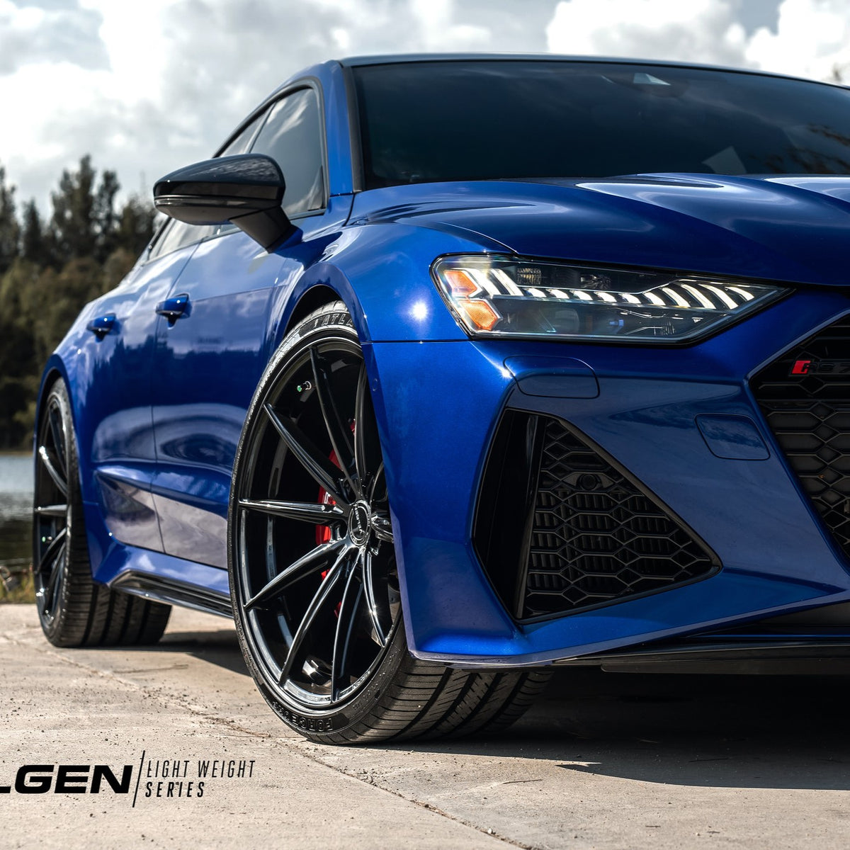 22" Velgen VF10 Gloss Black 22x10.5 Forged Wheels Rims Fits Audi RS6 RS7