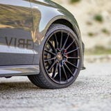 22" SAVINI BM16 BLACK CONCAVE WHEELS RIMS FITS JAGUAR F-PACE