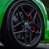 19" HRE FF11 Black 19x9 Forged Concave Wheels Rims Fits Audi B8 A4 S4 Quattro