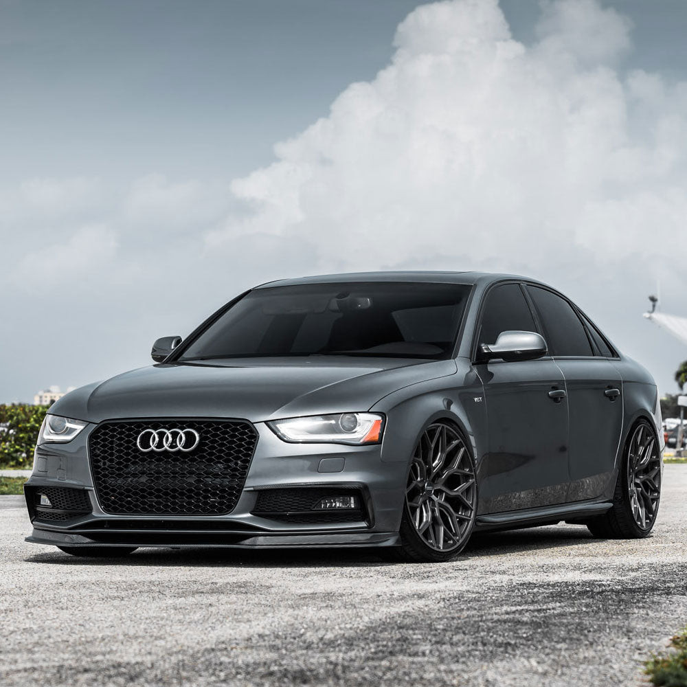 20" Vossen HF2 Black 20X9 20X9.5 1095 Concave Wheels Rims Fits Audi B8 A4 S4 Qua