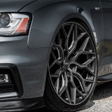 20" Vossen HF2 Grey 20X8.5 20X10.5 1177 Concave Wheels Rims Fits BMW 745 750 760