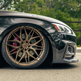 20" Rohana RFX17 20x9 Bronze Forged Concave Wheels Rims Fits Audi A4 B9