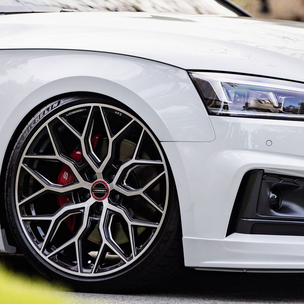 20" Vossen HF2 Black 20X8.5 20X10 1186 Concave Wheels Rims Fits Ford Mustang GT