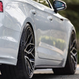 20" Vossen HF2 Black 20X9 20X10 1389 Concave Wheels Rims Fits BMW G30 520 530 54