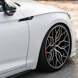 20" Vossen HF2 Black 20X8.5 20X10 1186 Concave Wheels Rims Fits Ford Mustang GT