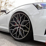 20" Vossen HF2 Black 20X8.5 20X10 1186 Concave Wheels Rims Fits Ford Mustang GT