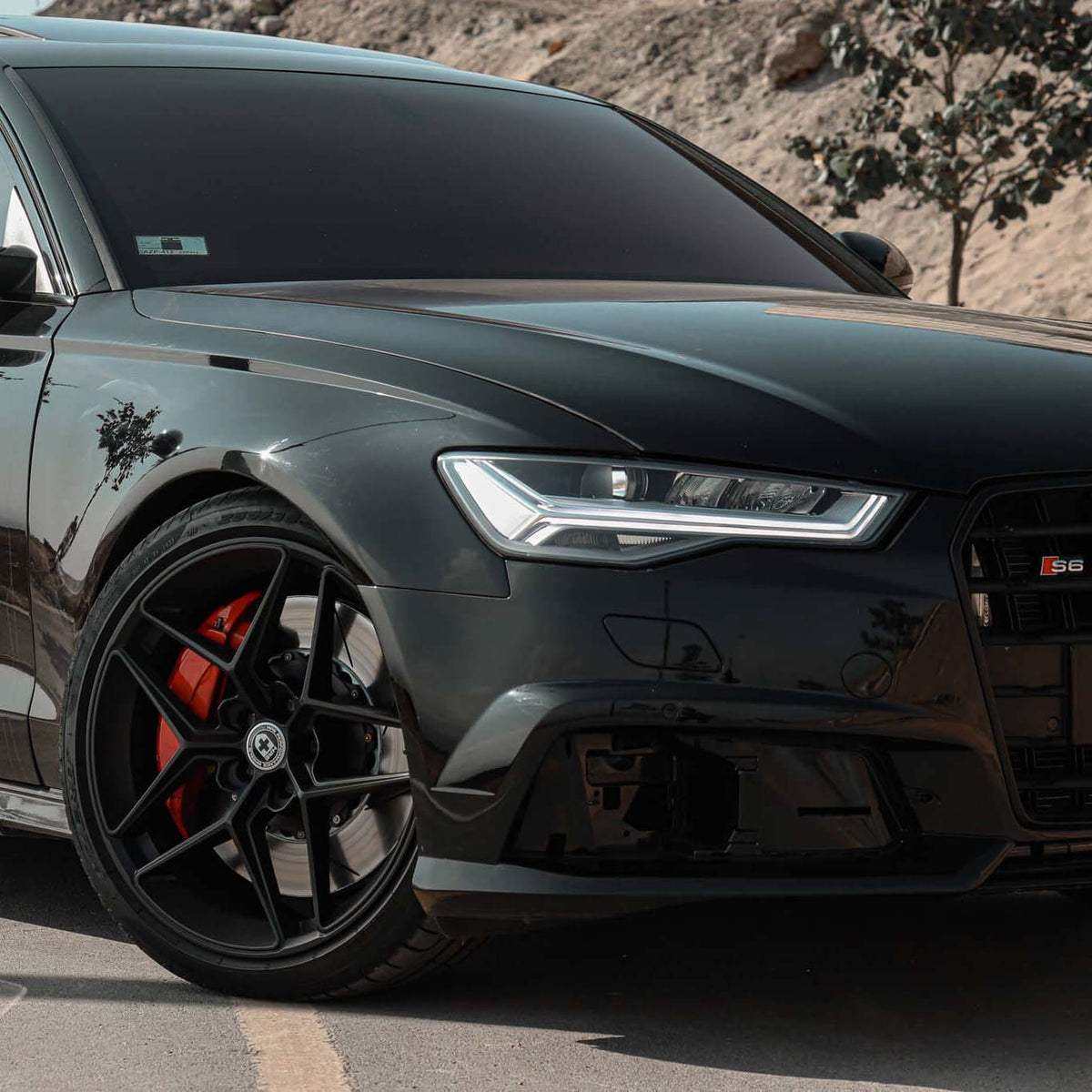 20" HRE FF11 Black 20x9 Forged Concave Wheels Rims Fits Audi S6