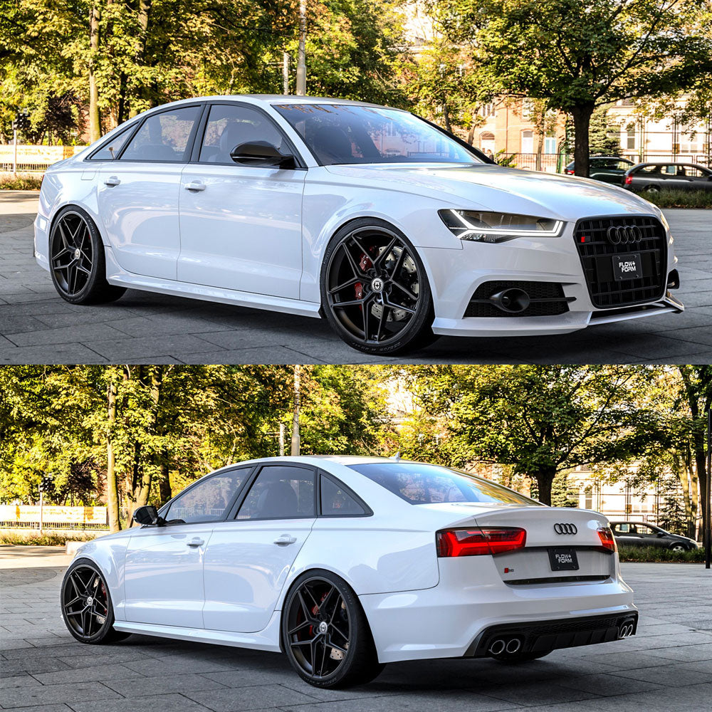 21" HRE FF11 Silver 21x9.5 Concave FlowForm Wheels Rims Fits Audi S6