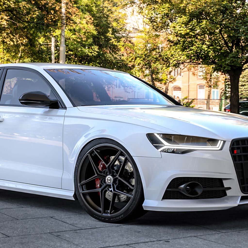 19" HRE FF11 Black 19x9.5 19x9.5 Forged Concave Wheels Rims Fits Audi C7 A6