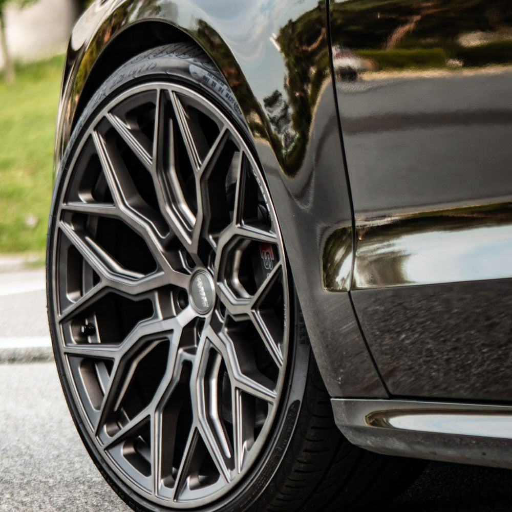 19" Vossen HF2 Grey 19X9.5 19X9.5 1095 Concave Wheels Rims Fits Audi B8 A4 S4 Qu