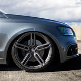 19" Vossen HF1 Grey 19x9 19x9 1202 Concave Wheels Rims Fits Audi C7 A6