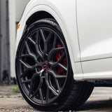 20" Vossen HF2 Grey 20X8.5 20X10.5 1177 Concave Wheels Rims Fits BMW 745 750 760