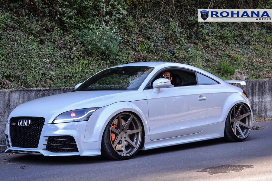 19" ROHANA RC7 GRAPHITE CONCAVE WHEELS RIMS FITS AUDI C6 A6