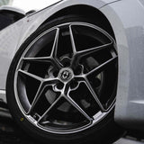 21" HRE FF11 Silver 21x9.5 Forged Concave Wheels Rims Fits Audi S6