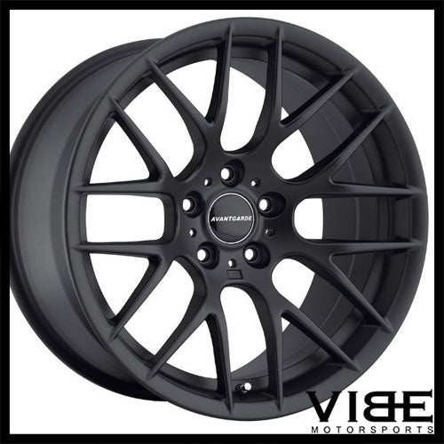 18" AVANT GARDE M359 BLACK WHEELS RIMS FITS BMW E90 325 328 330 335 SEDAN
