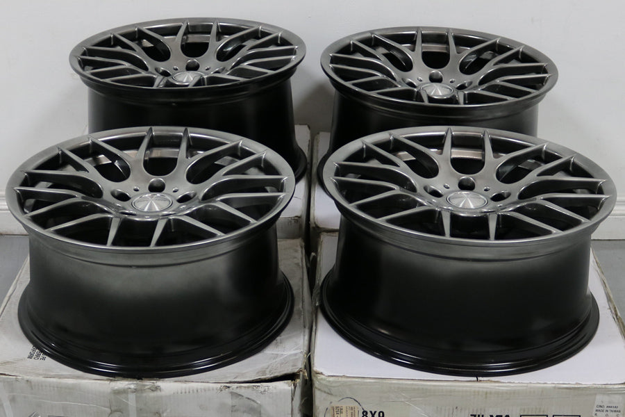 18" AVANT GARDE M359 GUNMETAL CONCAVE WHEELS RIMS FITS BMW 525 528 530 540 M3 M5