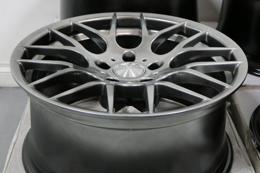 18" AVANT GARDE M359 GUNMETAL CONCAVE WHEELS RIMS FITS BMW 525 528 530 540 M3 M5