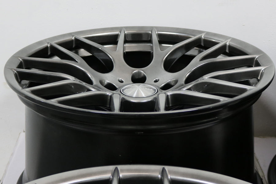 18" AVANT GARDE M359 GUNMETAL CONCAVE WHEELS RIMS FITS BMW 525 528 530 540 M3 M5
