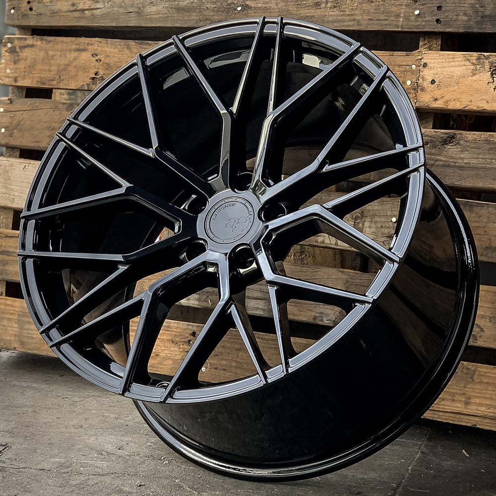 22" Avant Garde M520R Black Forged Concave Wheels Rims Fits BMW G11 G12 750 760