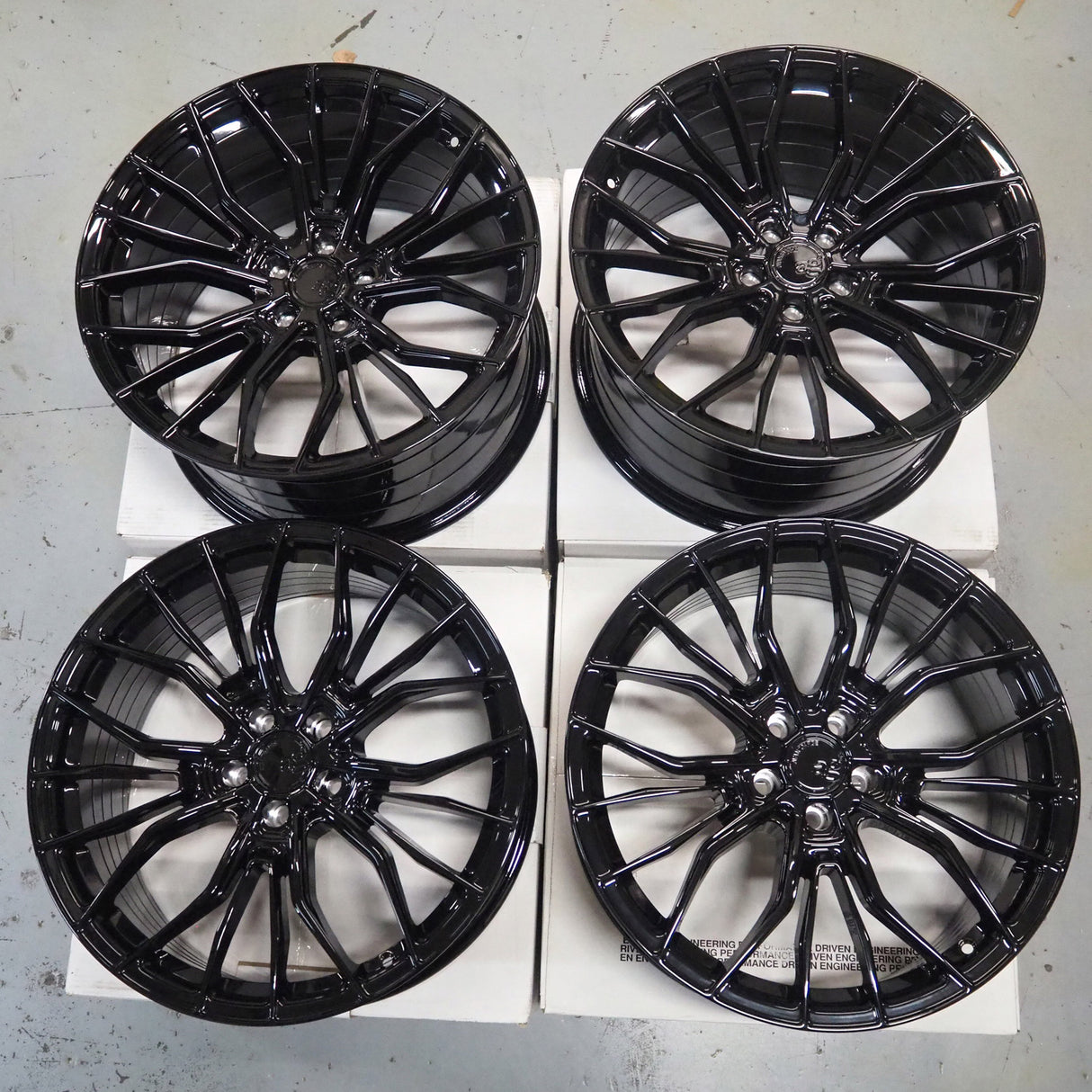 20" Avant Garde M570R Black 20x9 20x10.5 Concave Wheels Rims Fits BMW 5 Series
