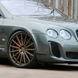 22" Vossen VFS-2 Bronze 22x9 22x10.5 Forged Wheels Rims Fits Bentley Continental