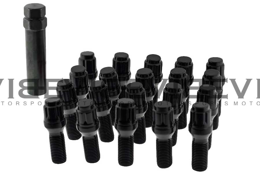 28MM Black Spline Bolts 14x1.25