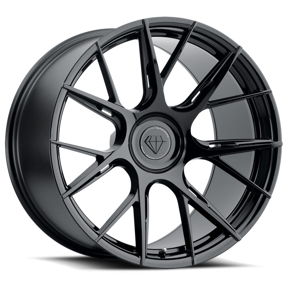 19" Blaque Diamond BD-F18 Black Rims Concave Forged Wheels Fits BMW 745 750 760