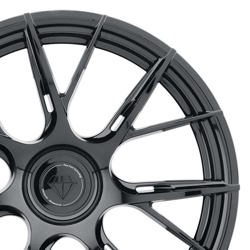 19" Blaque Diamond BD-F18 Black Rims Concave Forged Wheels Fits BMW 745 750 760
