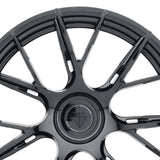 19" Blaque Diamond BD-F18 Black Rims Concave Forged Wheels Fits BMW 745 750 760