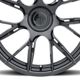 19" Blaque Diamond BD-F18 Black Rims Concave Forged Wheels Fits BMW 745 750 760