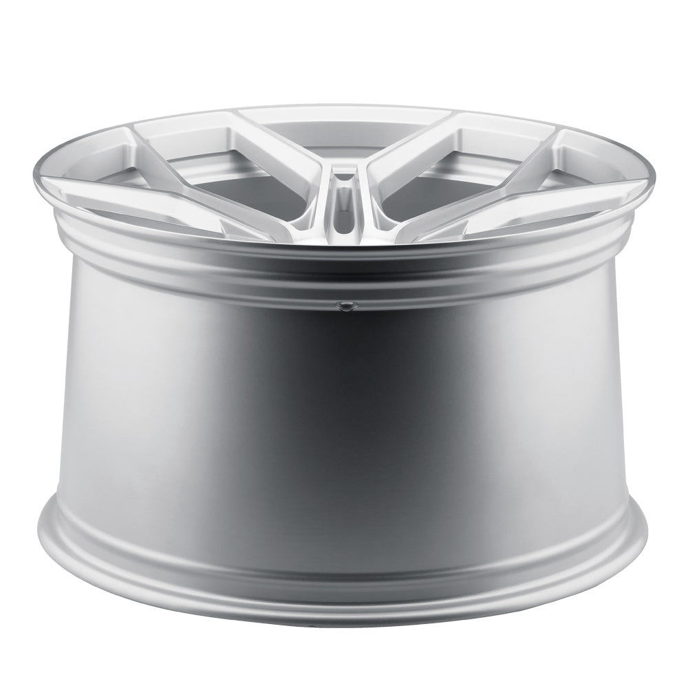 20" Blaque Diamond BD-F25 Silver 20x9 20x9 Wheels Rims Fit Chevrolet Tahoe 95-99