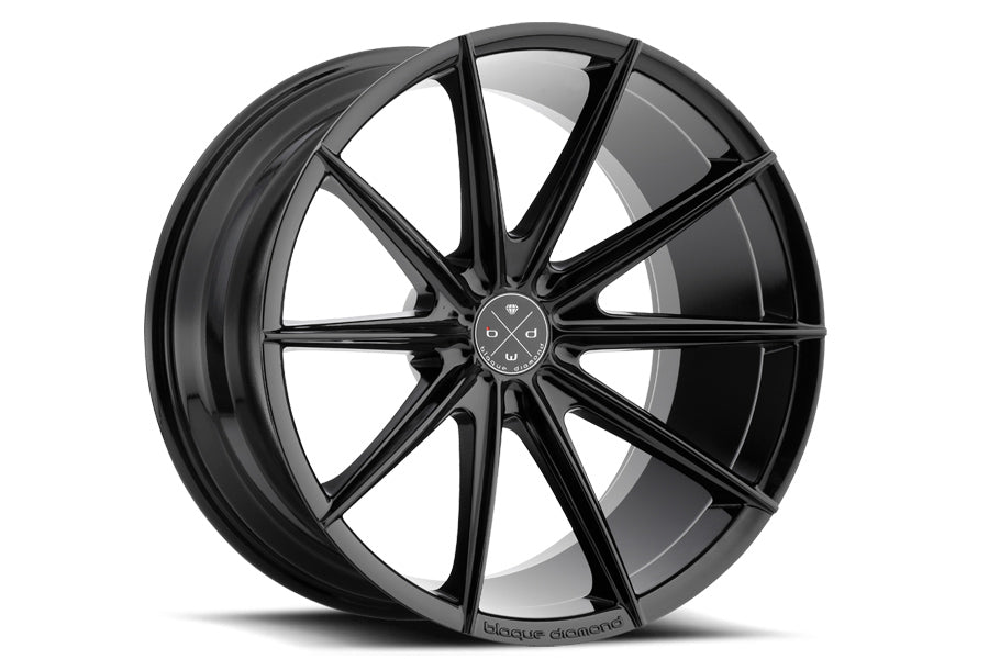 19" BLAQUE DIAMOND BD11 19X9.5 BLACK CONCAVE WHEELS RIMS FITS AUDI B8 A4 S4