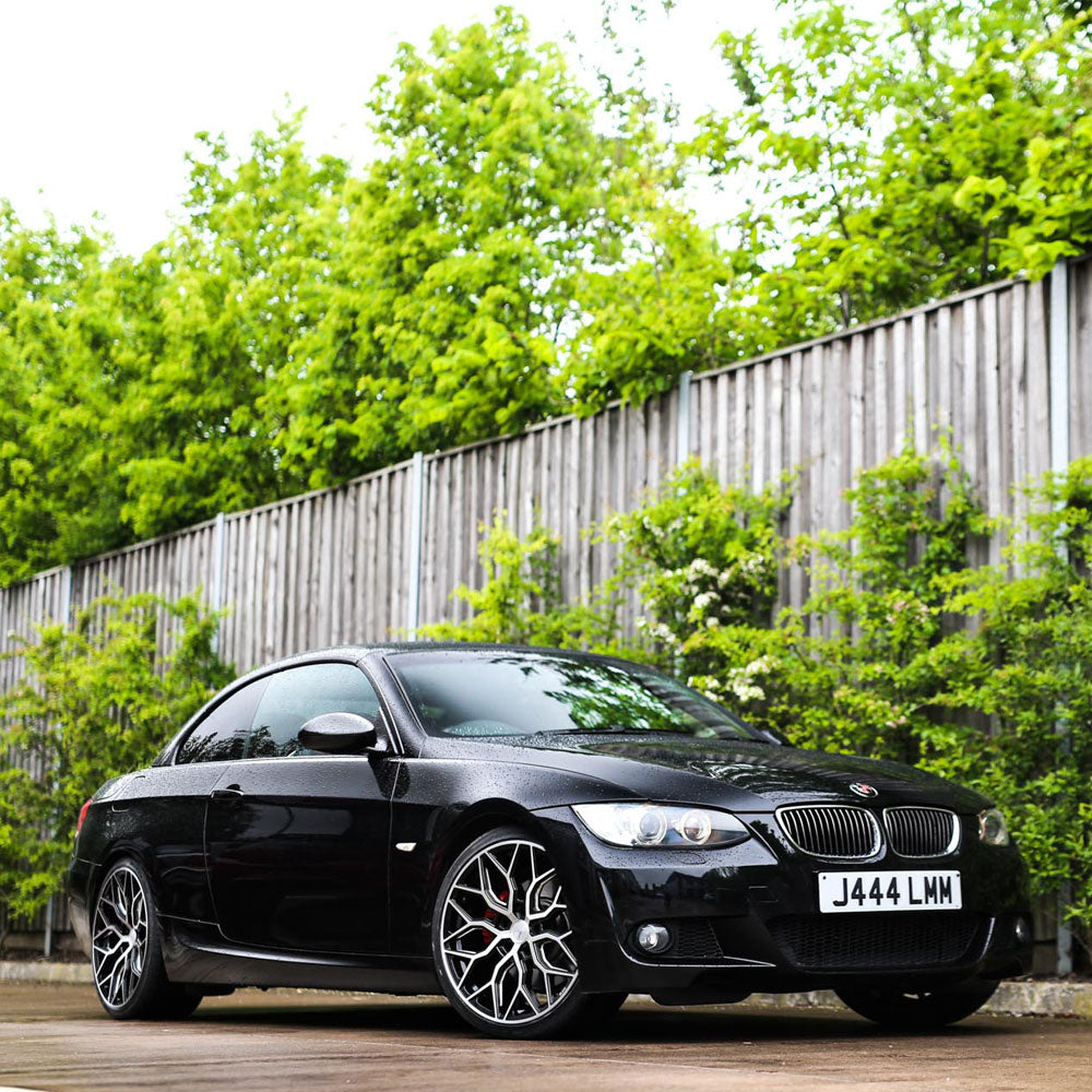 20" Vossen HF2 Black 20X9 20X10 1125 Concave Wheels Rims Fits BMW 325i 328i 335i