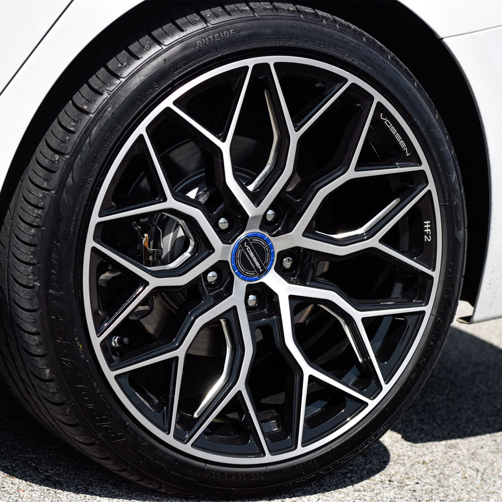 20" Vossen HF2 Black 20X8.5 20X10 1186 Concave Wheels Rims Fits Ford Mustang GT