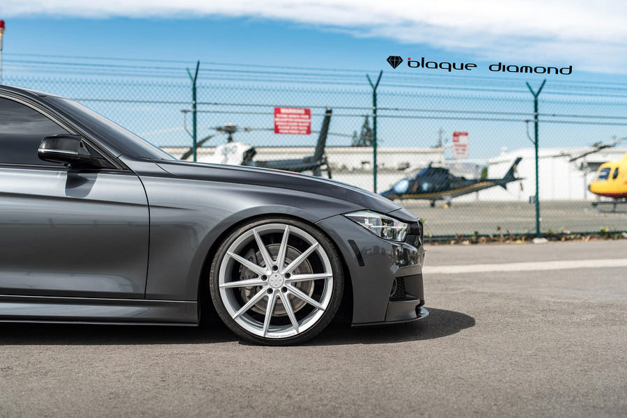 19" BLAQUE DIAMOND BD11 SILVER CONCAVE WHEELS RIMS FITS MERCEDES C250 C300 C350